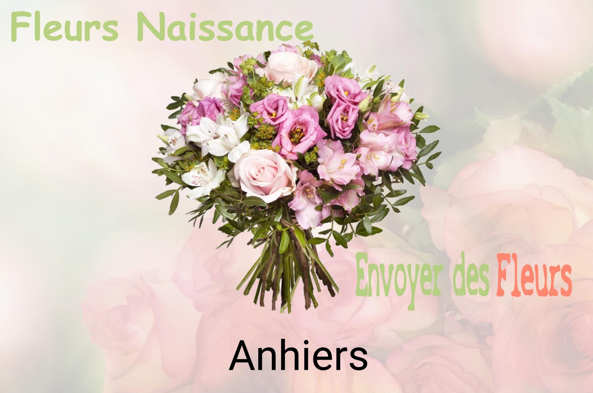 Bouquet de fleurs de naissance livré à Anhiers